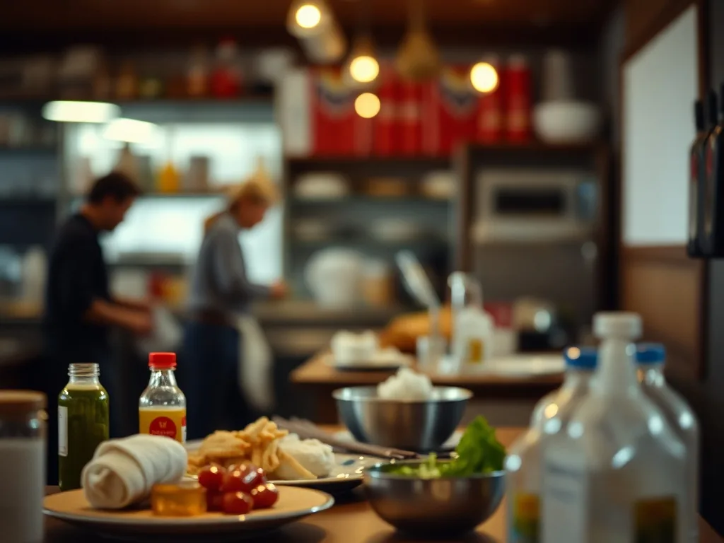 Cuisine Cuisinella moderne avec îlot central et façades laquées blanches
