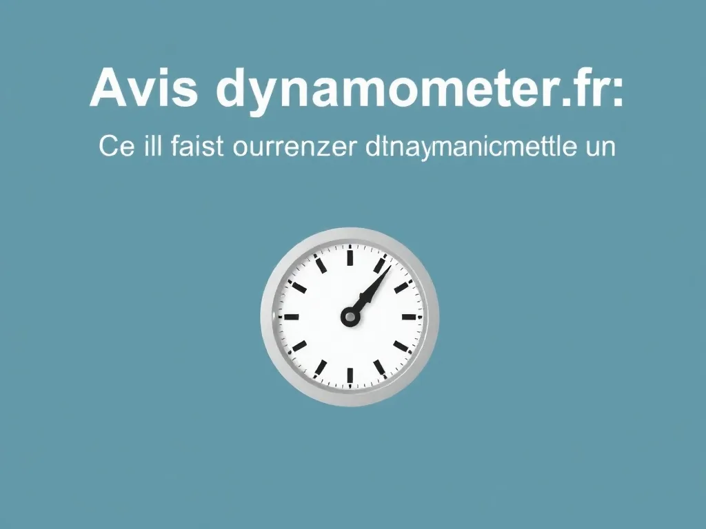 Avis dynamometre.fr : ce qu’il faut vérifier avant d’acheter un dynamomètre