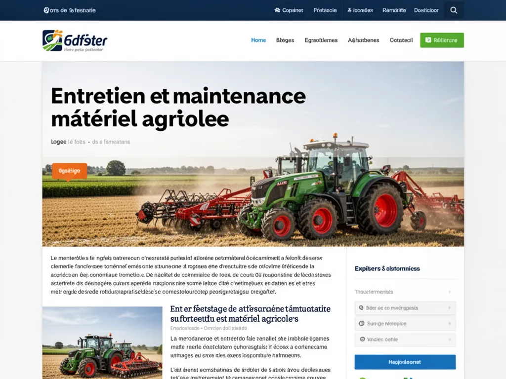 Technicien inspectant un tracteur, filtre à carburant visible