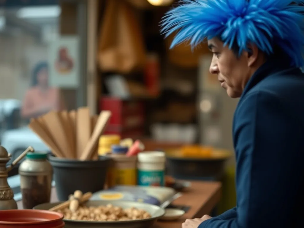 Geai bleu perché sur une branche, plumage bleu et blanc visible, huppe dressée