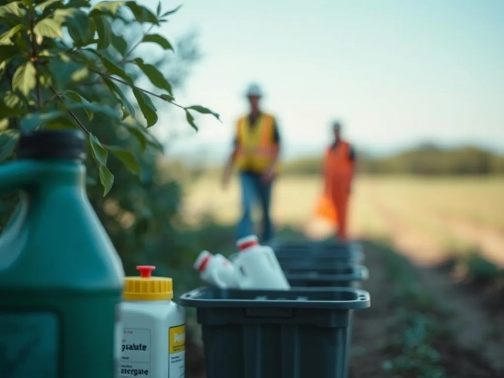 Bidon de désherbant à base de glyphosate sur une étagère de jardinerie espagnole