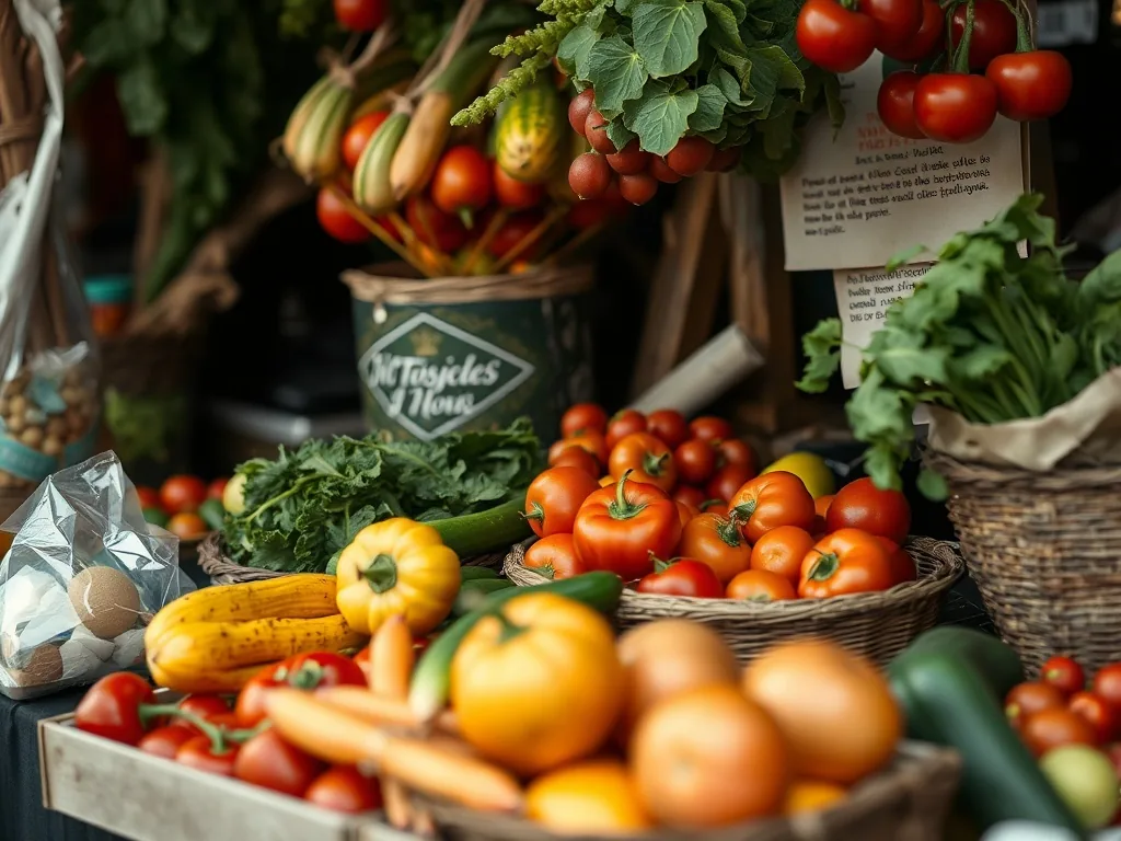 Assortiment de fruits et légumes commençant par la lettre Y disposés sur une planche de bois