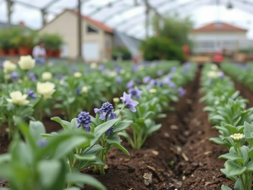 Gros plan sur trois fleurs de lys orientaux rose foncé tachetées de pourpre en pleine floraison dans un massif ensoleillé