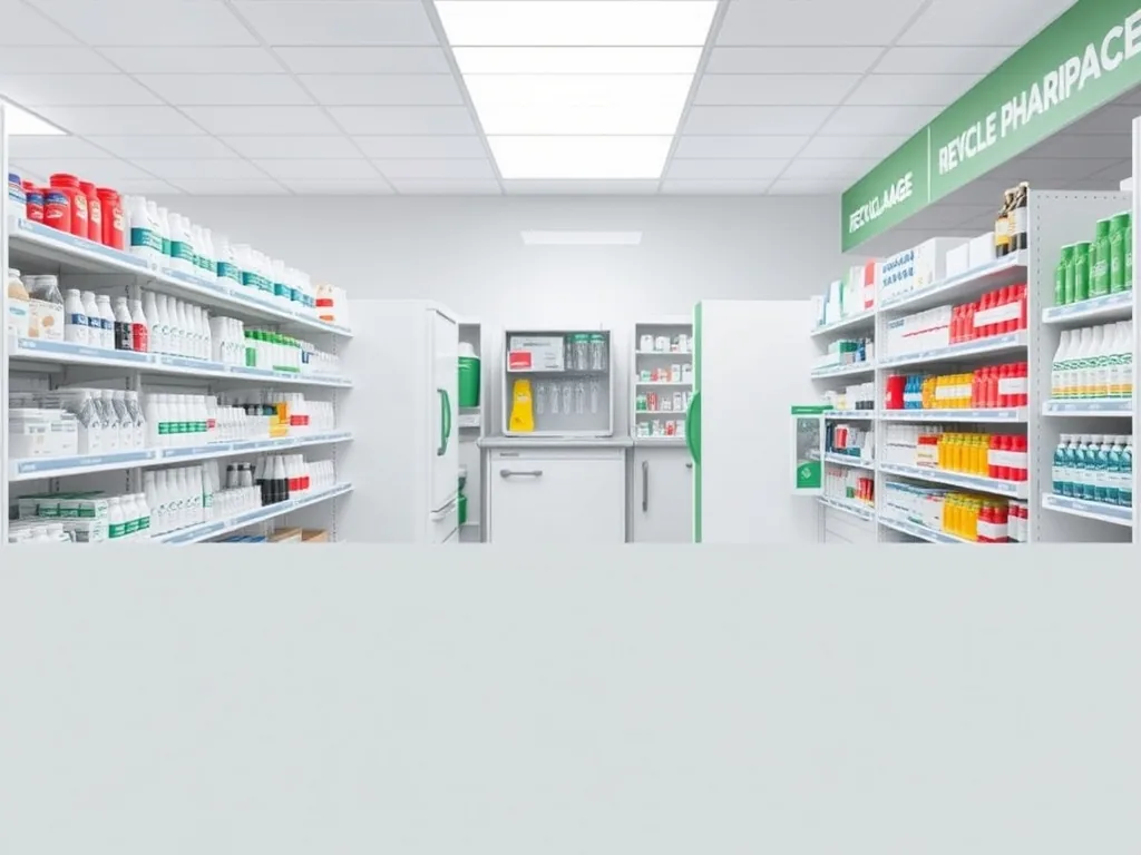 Radiographie vétérinaire déposée dans un bac de recyclage en pharmacie